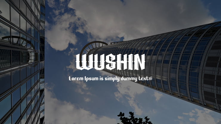 WUSHIN Font
