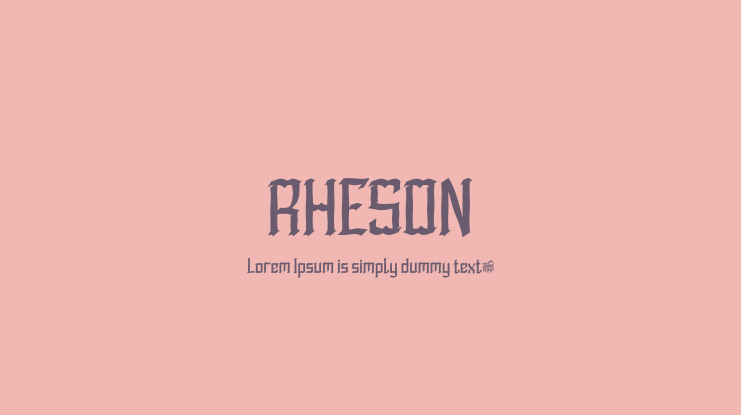 RHESON Font