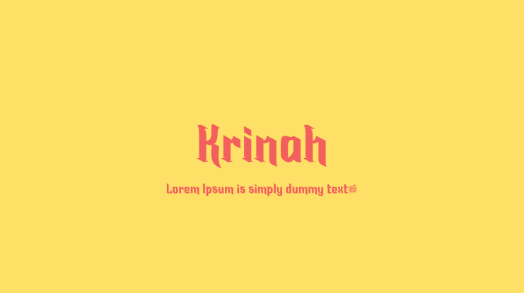 Krinah Font