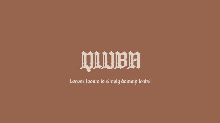 QIUBA Font