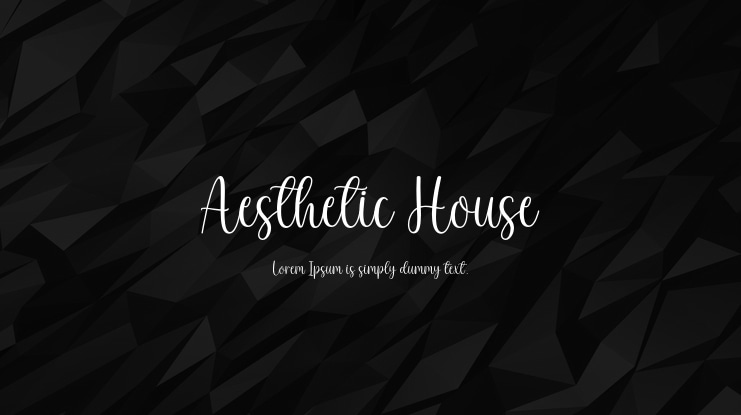 Aesthetic House Font
