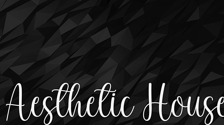 Aesthetic House Font