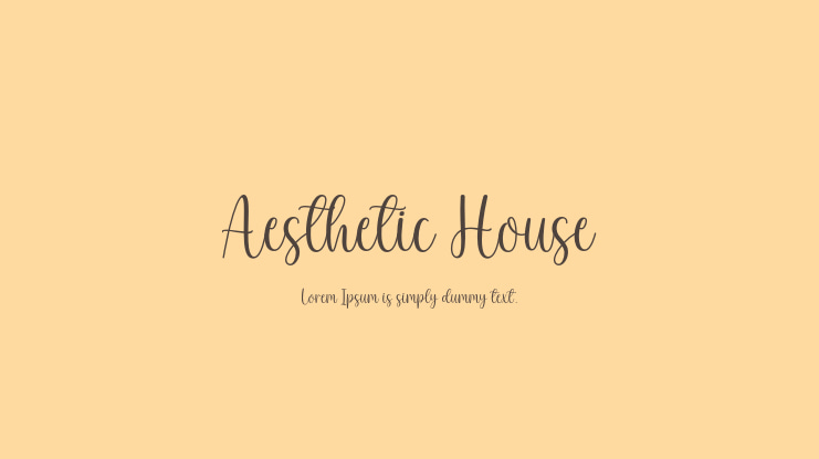 Aesthetic House Font