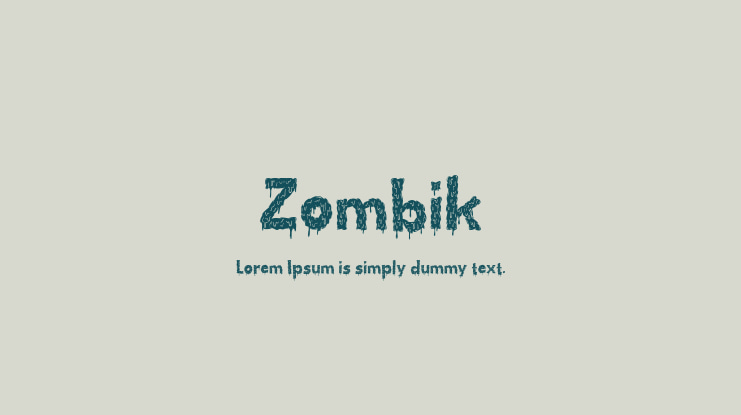 Zombik Font
