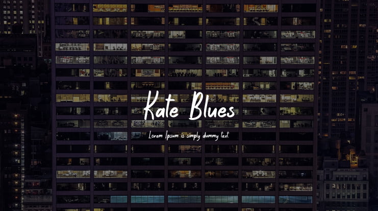 Kate Blues Font