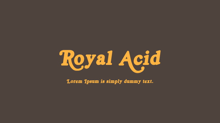 Royal Acid Font Family