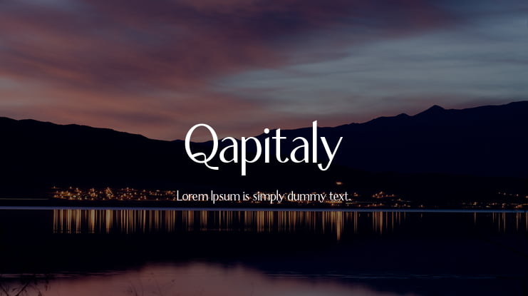 Qapitaly Font