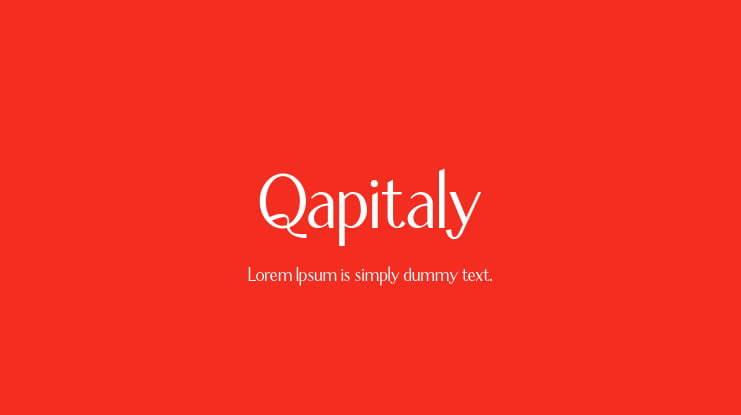 Qapitaly Font