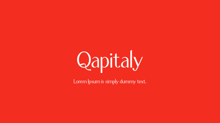 Qapitaly Font