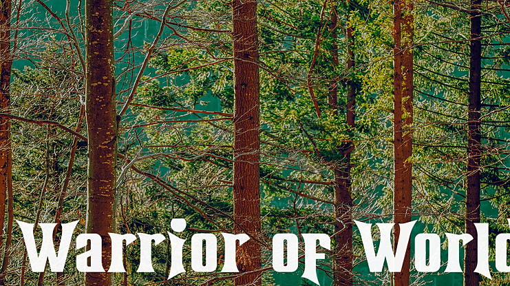 Warrior of World Font