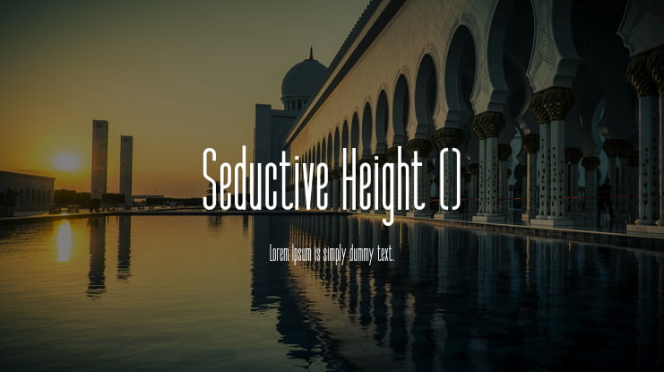 Seductive Height () Font