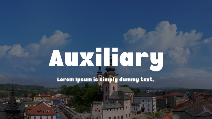 Auxiliary Font Family