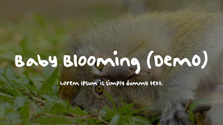 Baby Blooming (Dem0) Font
