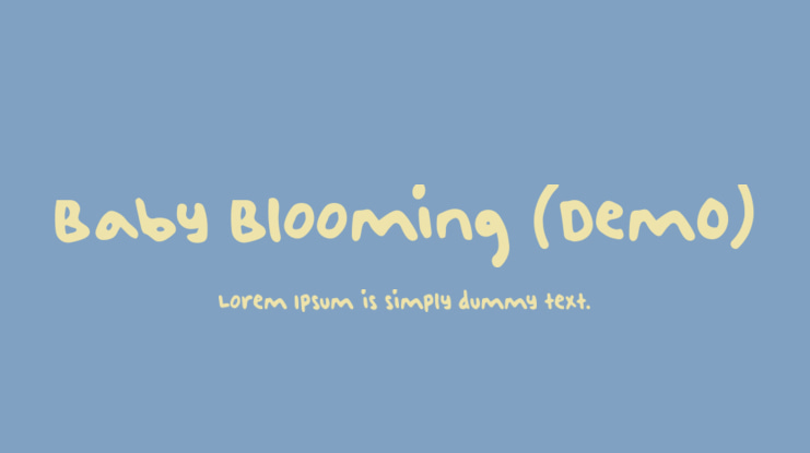 Baby Blooming (Dem0) Font