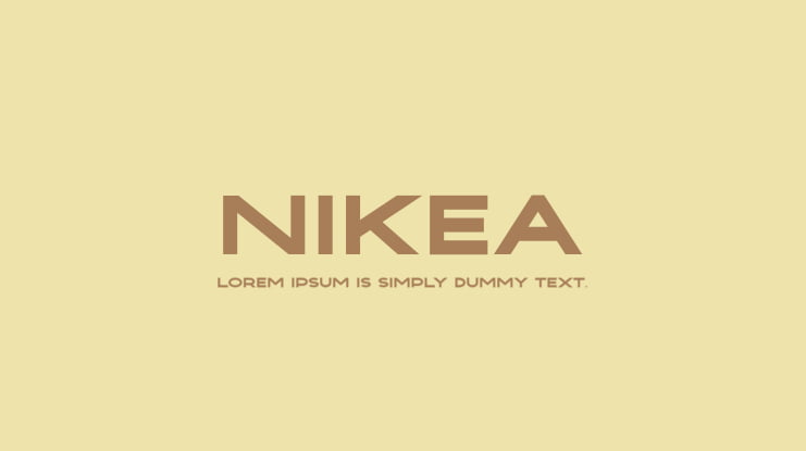 NIKEA Font