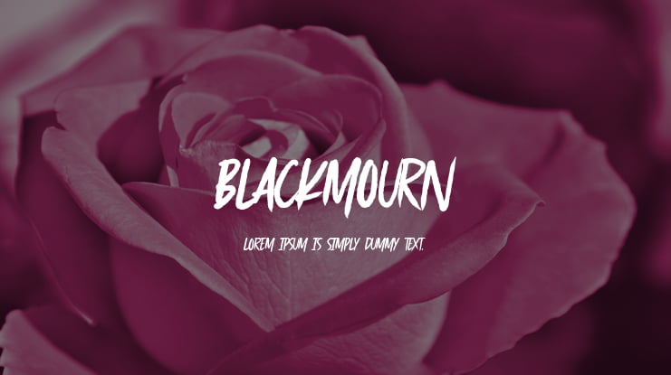 Blackmourn Font