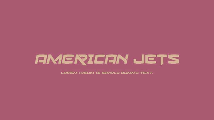 American Jets Font