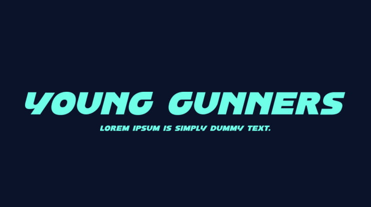 Young Gunners Font