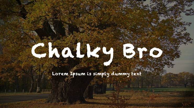 Chalky Bro Font