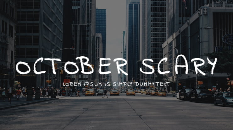 October Scary Font