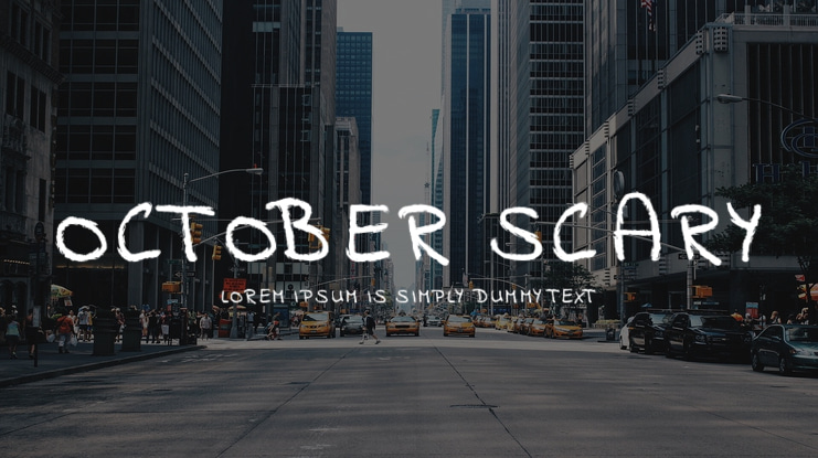 October Scary Font