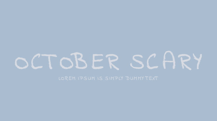 October Scary Font