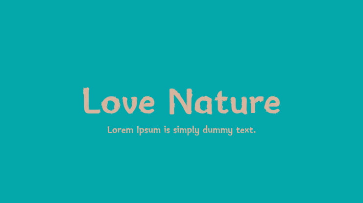 Love Nature Font