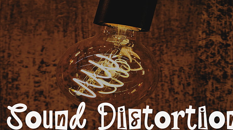 Sound Distortion Font