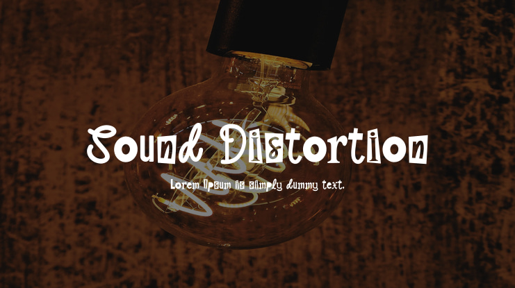 Sound Distortion Font