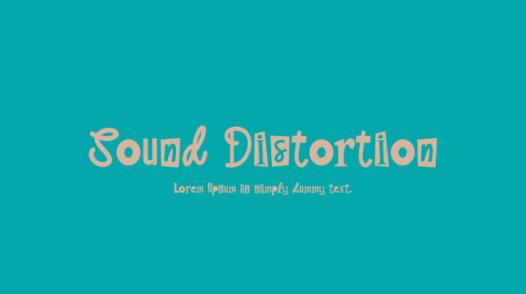 Sound Distortion Font