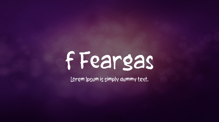 f Feargas Font