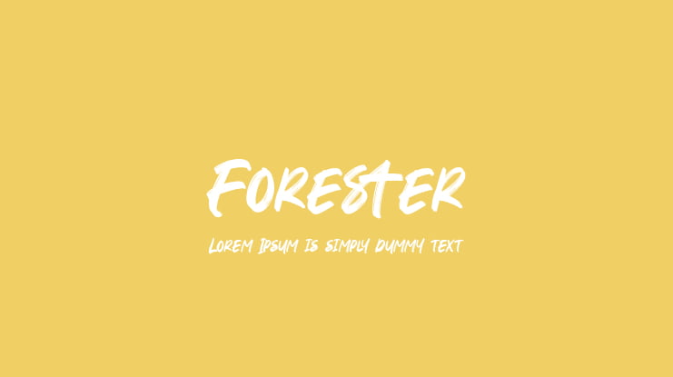 Forester Font