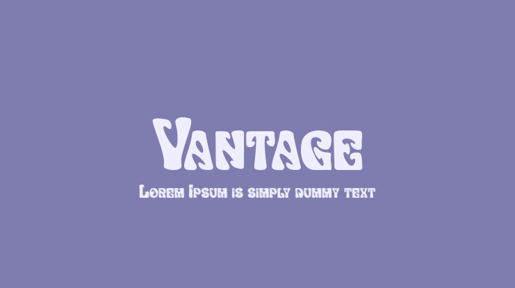 Vantage Font