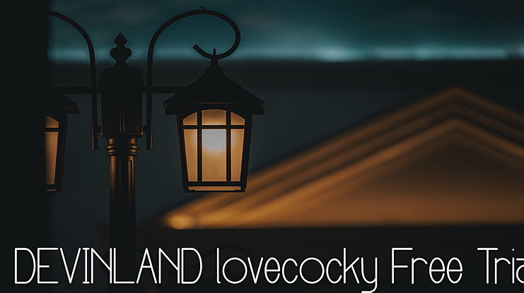 DEVINLAND lovecocky Free Trial Font