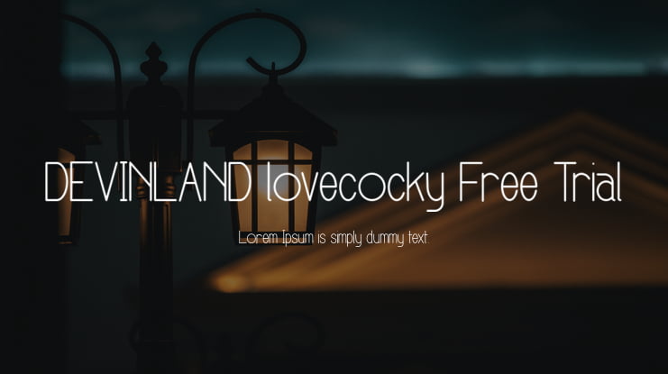 DEVINLAND lovecocky Free Trial Font