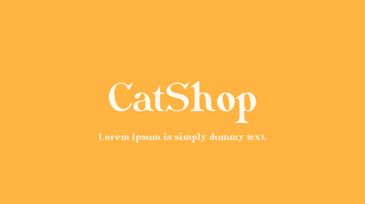 CatShop Font