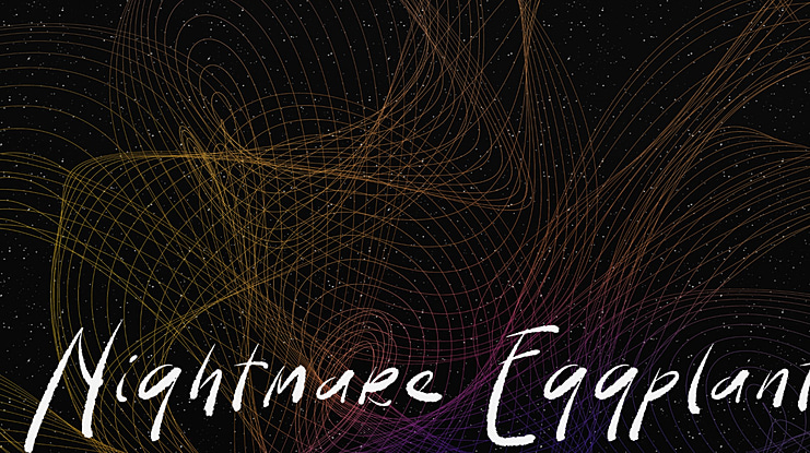 Nightmare Eggplant Font