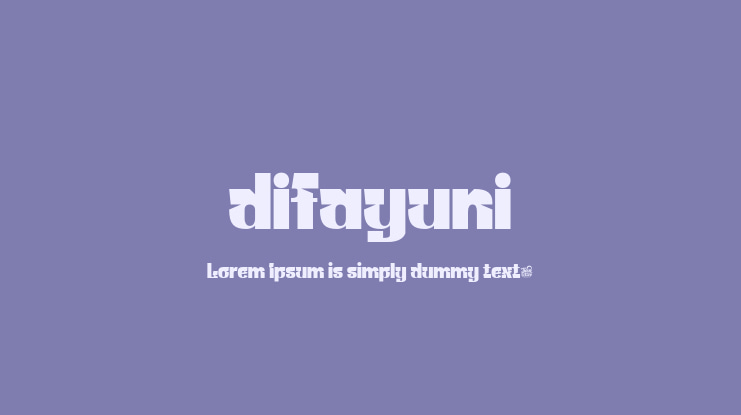 difayuni Font