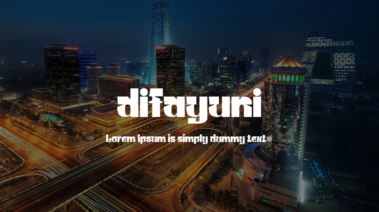 difayuni Font