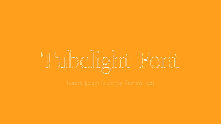 Tubelight Font