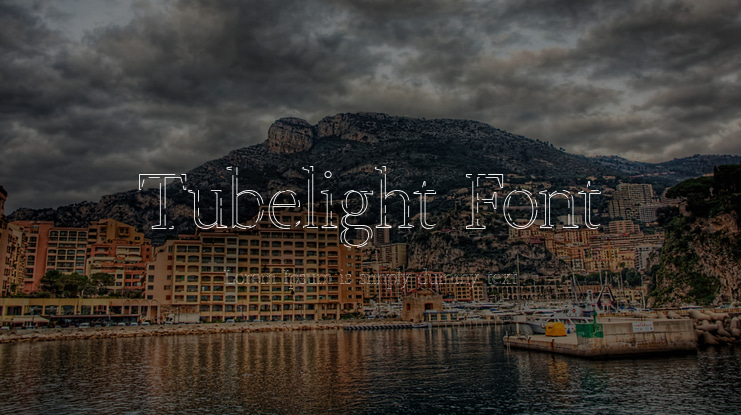 Tubelight Font