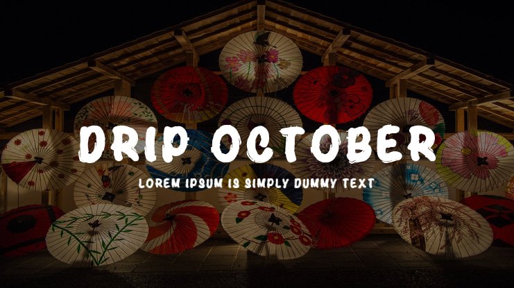 Drip October Font