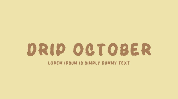 Drip October Font