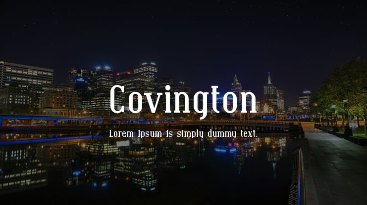 Covington Font Family