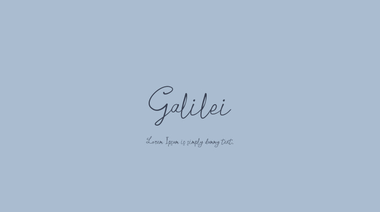 Galilei Font Family