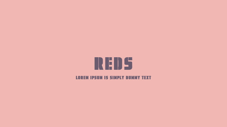REDS Font
