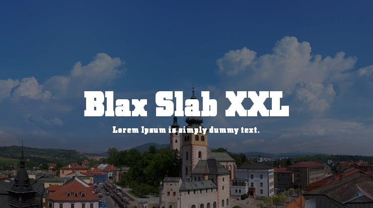 Blax Slab XXL Font