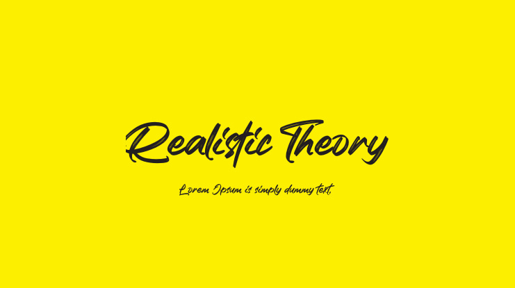 Realistic Theory Font