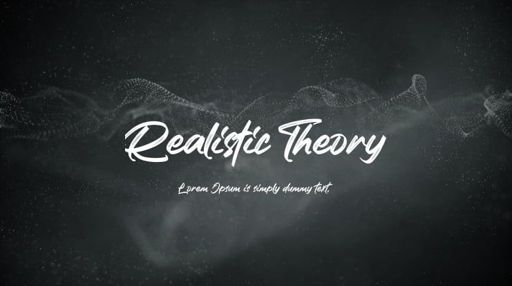 Realistic Theory Font