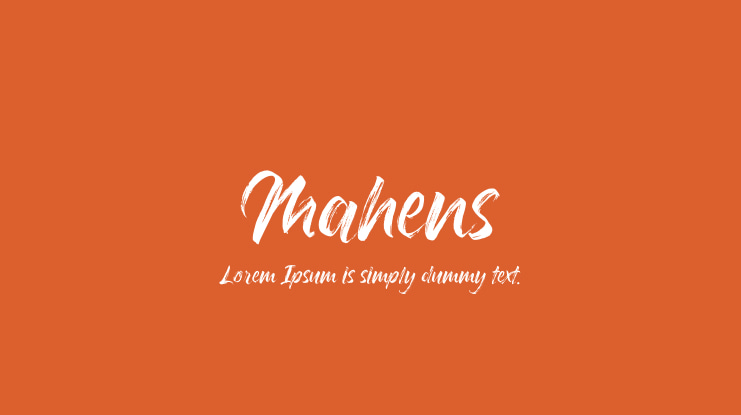 Mahens Font